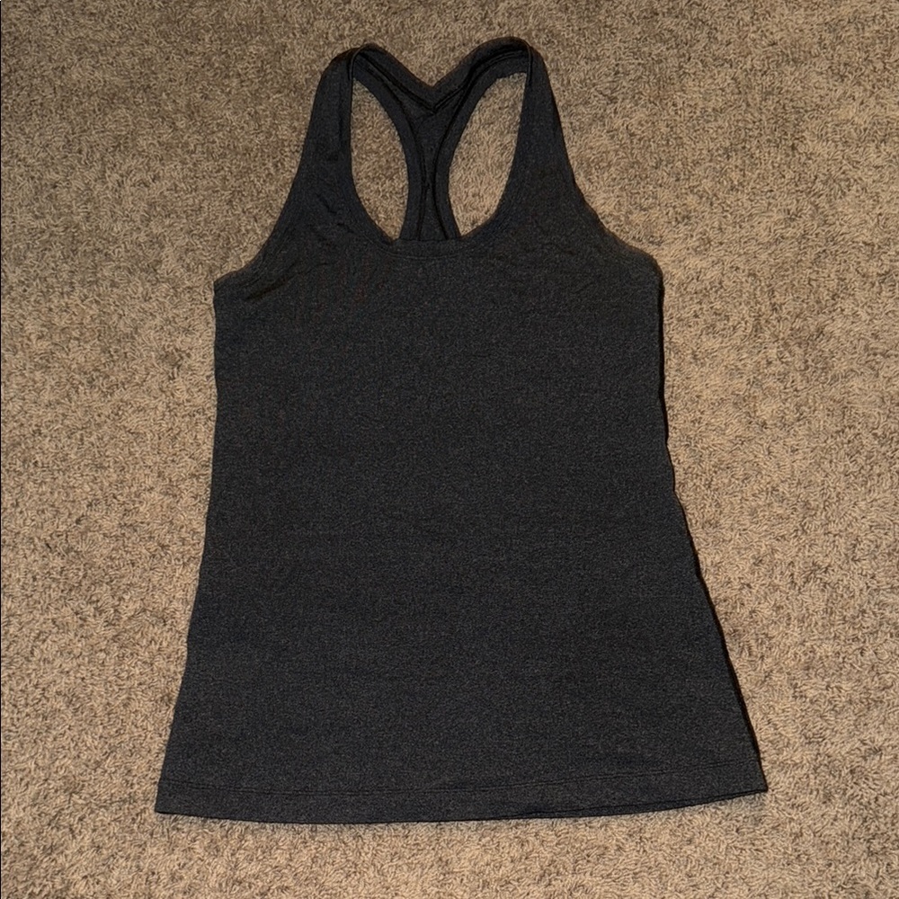 Lululemon Athletica Black Fitted Sleeveless Tank Top